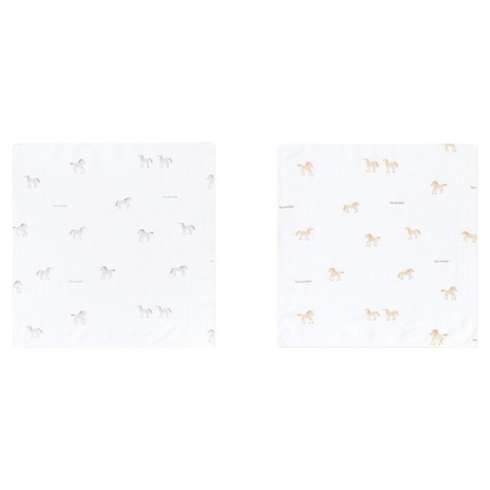 밤부베베 스테이블 엠보손수건 부드러운 말랑이 2종 x 3p 세트