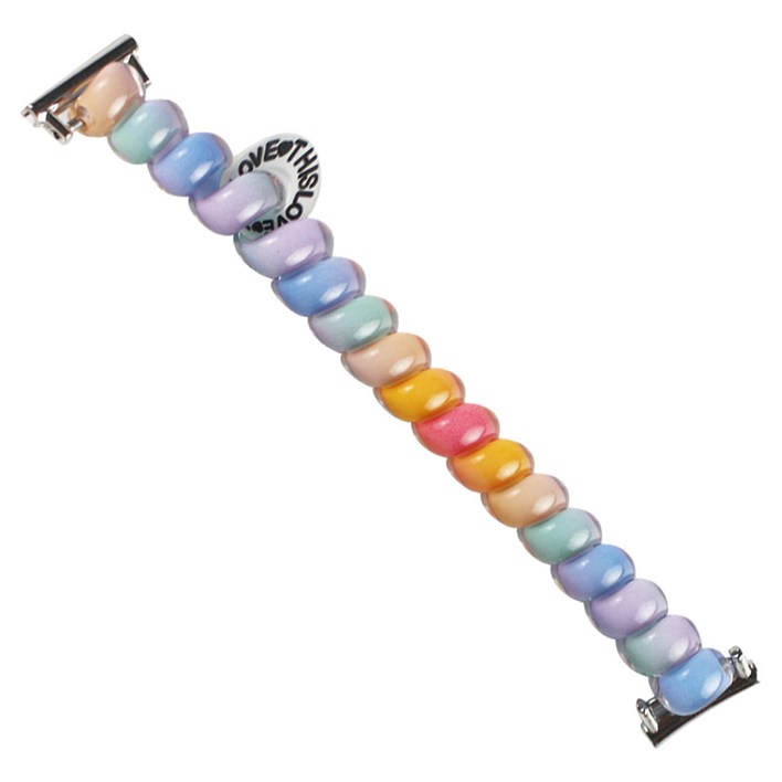 젤리타이거 갤럭시워치 호환 젤리 스프링 루프 스트랩 40  44  46mm, 마카롱캔디, 1개