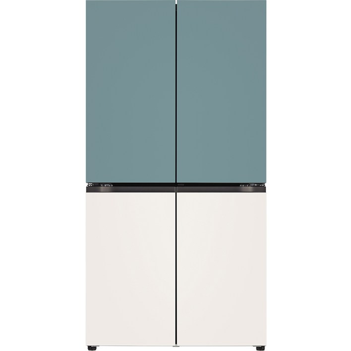 10 환급가전 색상선택형 LG전자 오브제 870L 매직스페이스 메탈 4도어 디오스 냉장고 방문설치