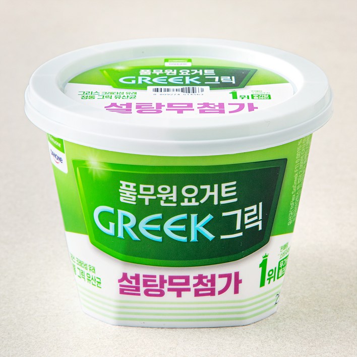 로켓프레시 풀무원다논 그릭 설탕무첨가 플레인 요거트