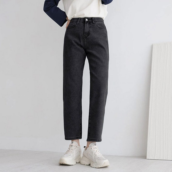 앤드스타일 여성용 숏/기본/롱 기장 인생스판 No 3 보이핏 크롭 데님 팬츠 264389