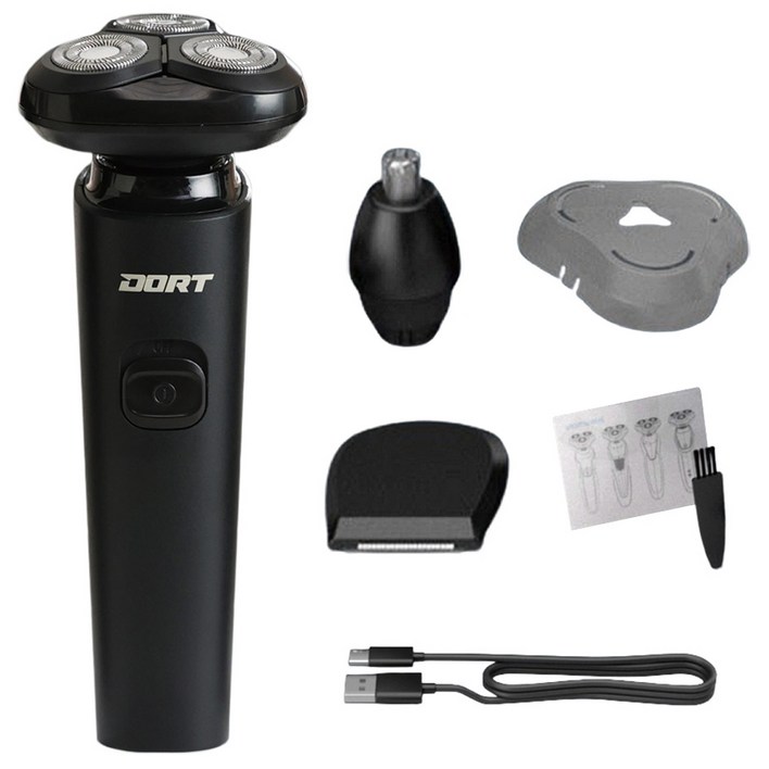 도르트 남성용 차량 충전식 쉐이버용 3헤드 전기면도기, DMS7, 혼합색상