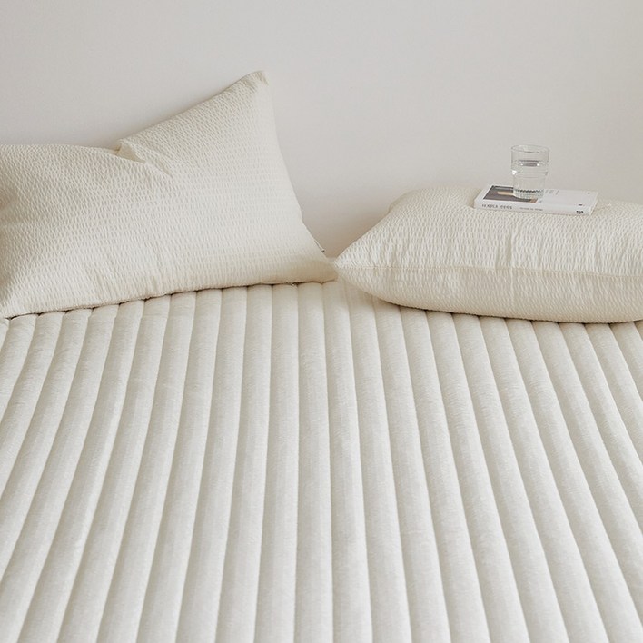 마틸라 디어썸머 시어서커 고정밴드 여름 침대패드