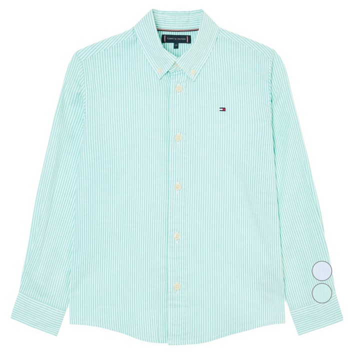 타미힐피거 스트라이프 버튼 다운 셔츠