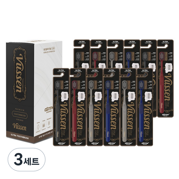 뷰센 울트라 칫솔 4종, 12개입, 3세트