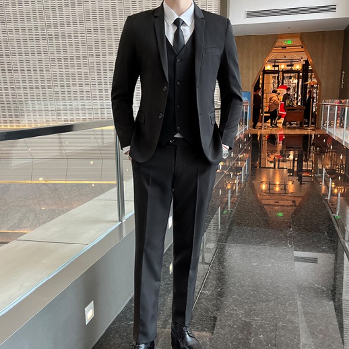 인피어스 남성용 탤런 슬림핏 비즈니스 자켓  긴바지 세트