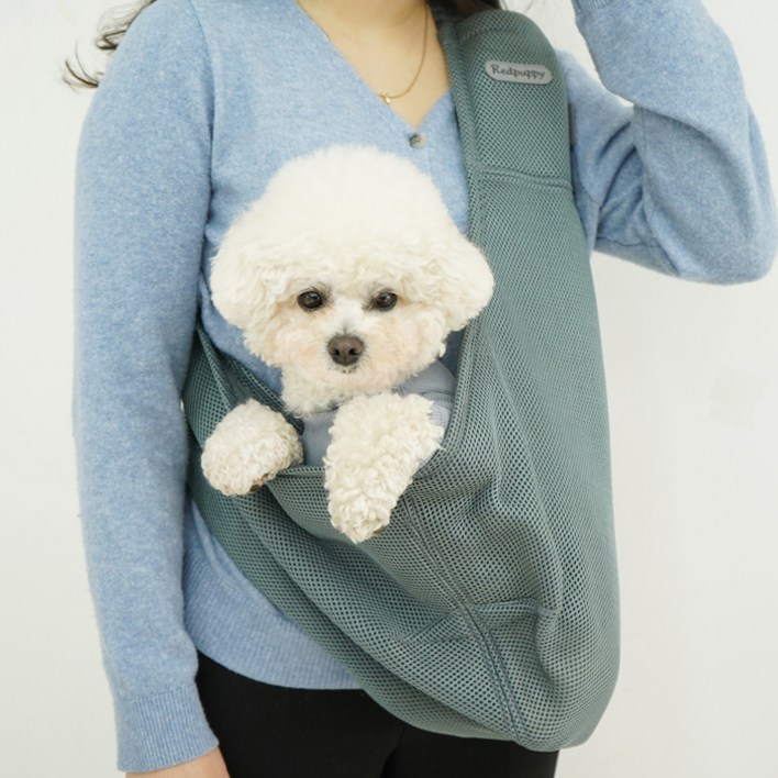 레드퍼피 반려동물 메쉬 쿨 슬링백