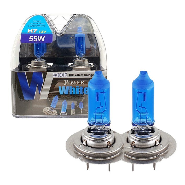 파워화이트 5000K 12V 55W 램프 2p 파워화이트 5000K 12V 55W 램프 2p