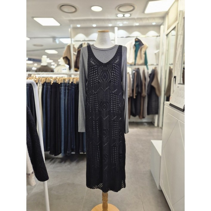 50할인 당일출고 밸리걸니트뷔스티에 티셔츠 롱원피스 806770