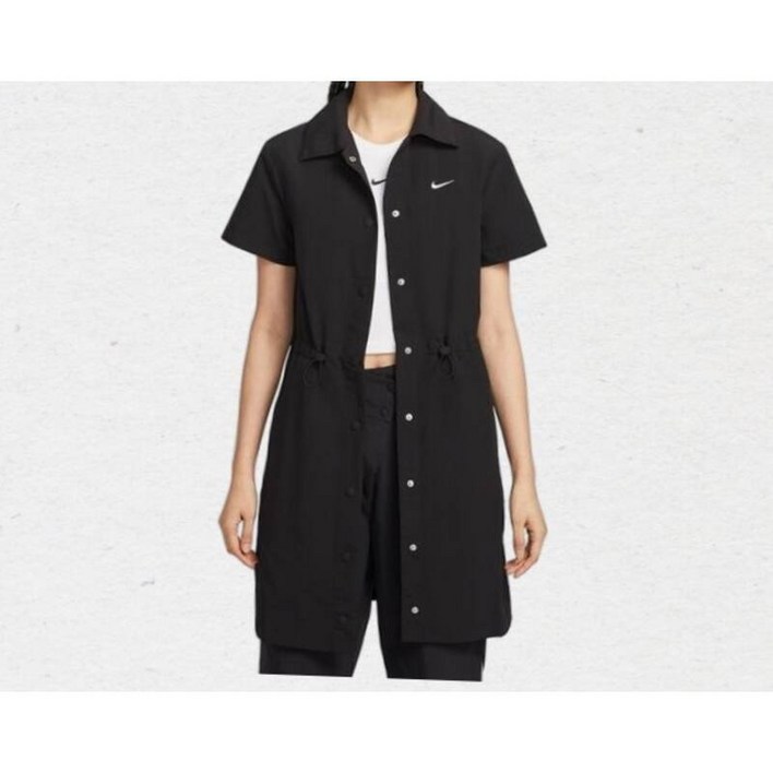 매장정품 나이키 NSW 에브리씽 우븐 여성 반팔 미니 드레스 HJ1145-010 282673