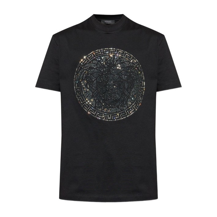 베르사체 장식 반소매 티셔츠