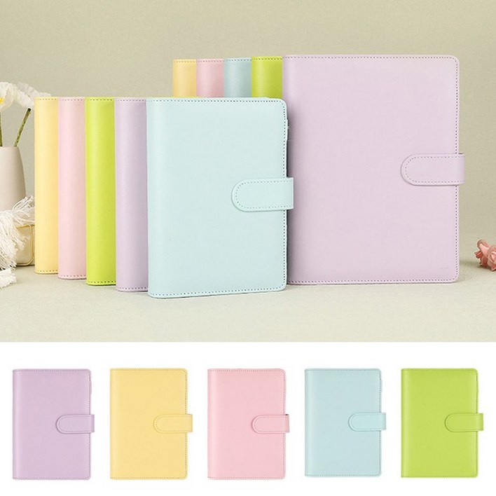 마카롱 다이어리  6공 다꾸 플래너 일기장 만년형 줄노트 속지세트