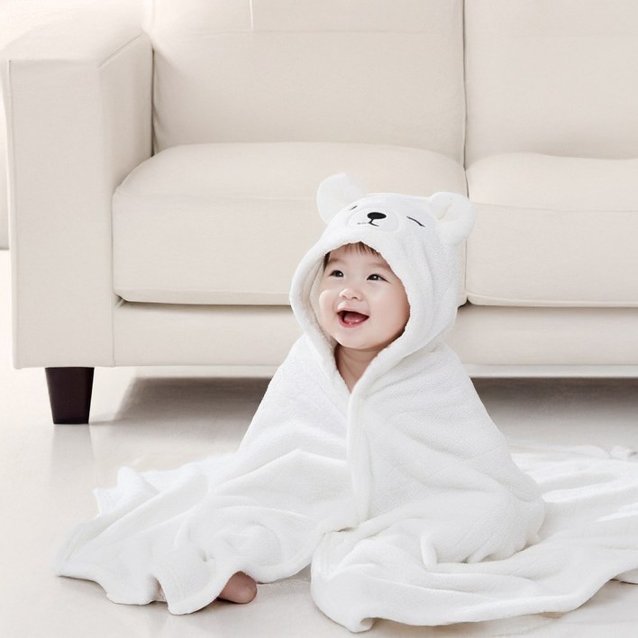 조이멀티 파스텔 양 유아 목욕타올