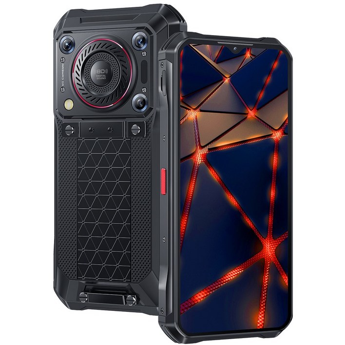 5G Oukitel WP33 Pro 투박한 스마트폰 22000mAh 6.6 FHD 휴대폰 24GB 256GB 휴대폰 64MP 카메라 33W, 블랙, 256GB