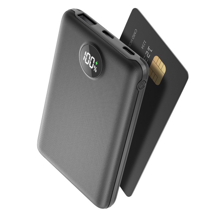 UOOFON 고속충전 미니 보조배터리 15000mAh  PD 22.5W QC3.0  LED 잔량표시 포켓 휴대용+20W C타입 케이블