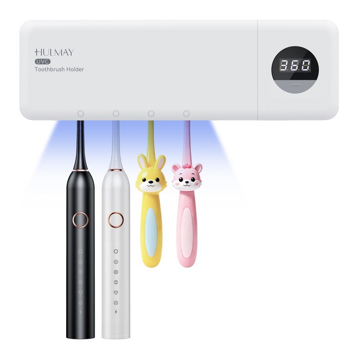 HULMAY AI 스마트 케어칫솔 살균기    벽걸이 치솔 살균 건조기  UVC 자외선 치솔소독기