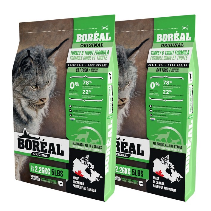 임박특가 보레알 캣 오리지날 칠면조송어 2.26kg  2개세트  유통기한 2025년12월4일, 2.26kg, 2개, 칠면조