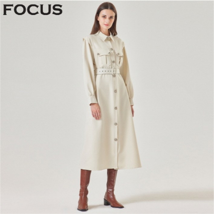 버튼포인트벨트핏원피스VFI3F1OP3561