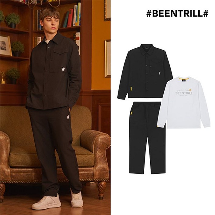 빈트릴 25FW  남성 셔캣 셋업 3종 세트 셔캣팬츠티셔츠