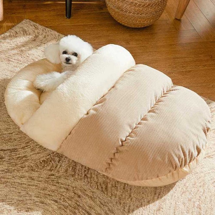 강아지 침낭 반려동물 겨울 용품 소형견 고양이 침대 쿠션 애견집