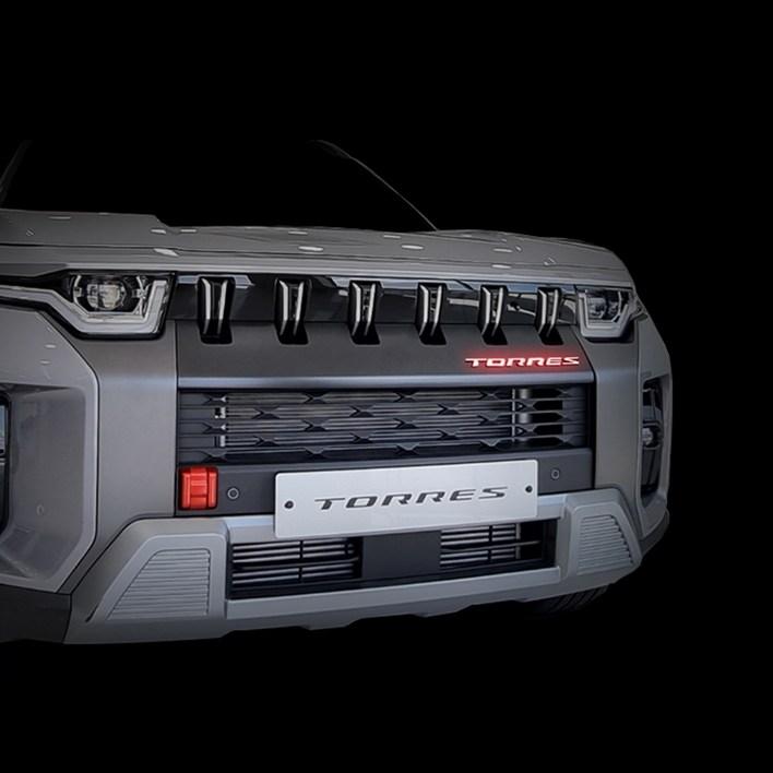 오카 토레스 호환 용품 프론트 레터링 리플렉터 튜닝 반사 스티커