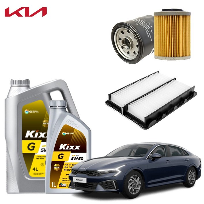 K5 DL3 2.0 가솔린 LPG LPI 엔진오일세트 킥스G 에어필터 오일필터