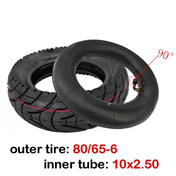 전기 스쿠터 타이어 Inokim oxo Kugoo M4 G1 Dualtron VICTOR EAGLE Speedway 4 Zero 10X 자전거 용 10 인치 80/65-6 255x