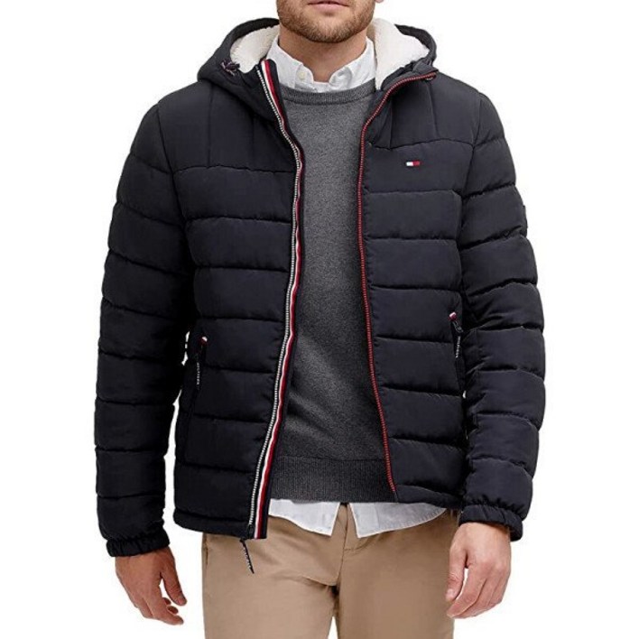 [정품] 타미힐피거 후드티 남성 후디 패딩 점퍼 후드 자켓 151AP213 무광 티셔츠