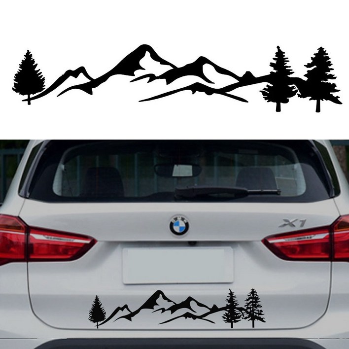 캠핑카 데칼 스티커 대형 카라반 자동차 꾸미기