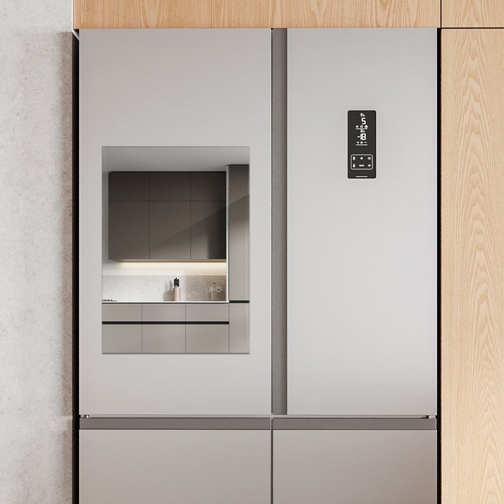 온미러 자석 거울 마그네틱 냉장고거울 무타공 부착식 현관