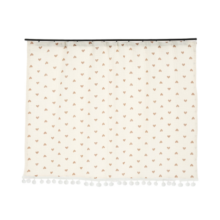 디비언트 차량용커튼 레일형 햇빛가리개, 하트가득, 1개