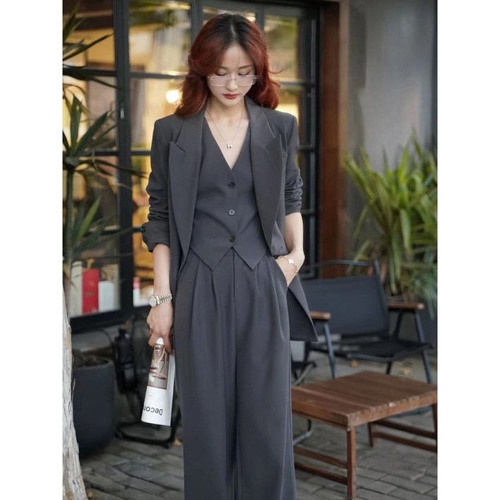 패션고리 여성 고급 셋업 정장 수트 쓰리피스 H1057