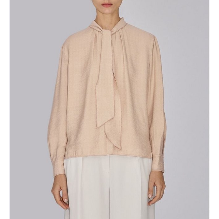 백화점 백 셔링 타이넥 블라우스 SWWBLO31010 225077