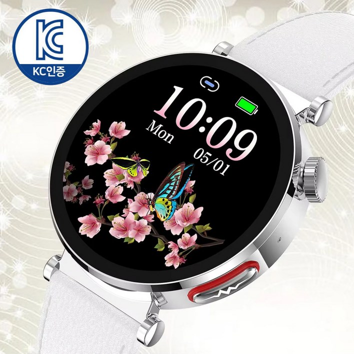 액션맨 글루코워치 EP 건강데이터 스마트워치 한국어지원 온라인설명서 AS 지원, 골드메쉬, 44mm, 블루투스
