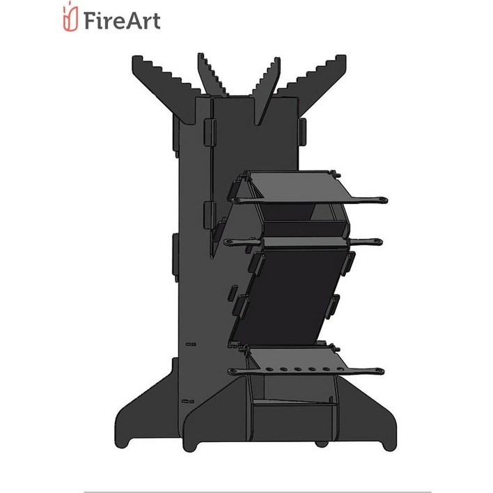 로켓스토브 캠핑 화로대 불멍 장작 우드 야외 휴대용 화로