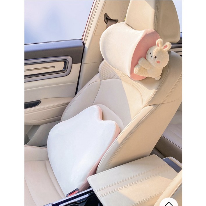 더빌리언 자동차 귀여운 목쿠션 허리쿠션 목베게 메모리폼, 1세트, 코드 M-2목허리쿠션