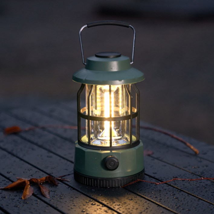 TADAC 타닥 로이스토 LED 랜턴 캠핑 조명 캠핑용 LED랜턴, 1개, 올리브그린S