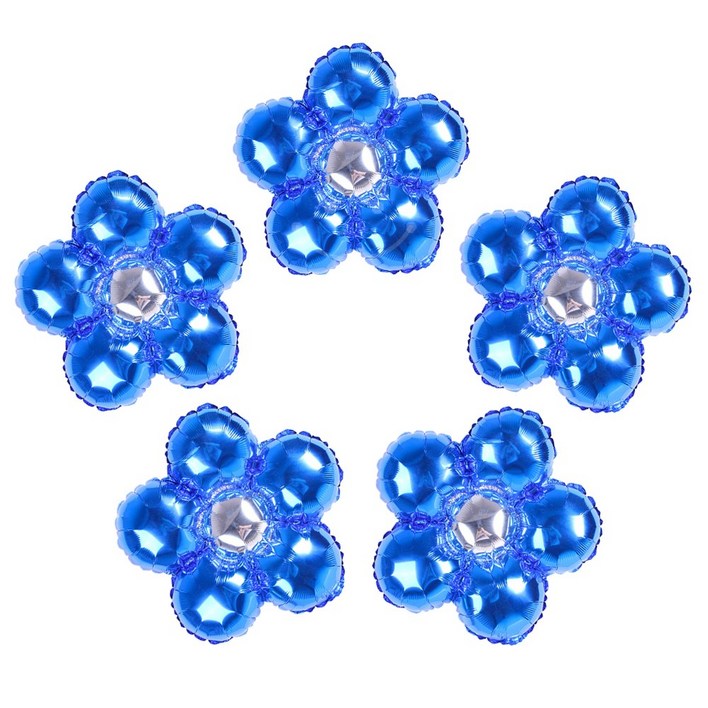 데이지풍선 꽃풍선 특대형(110cm), 대형(72cm), 중형(45cm) 파티용품세트 [에브리띵스마일]1095, 5개, 블루