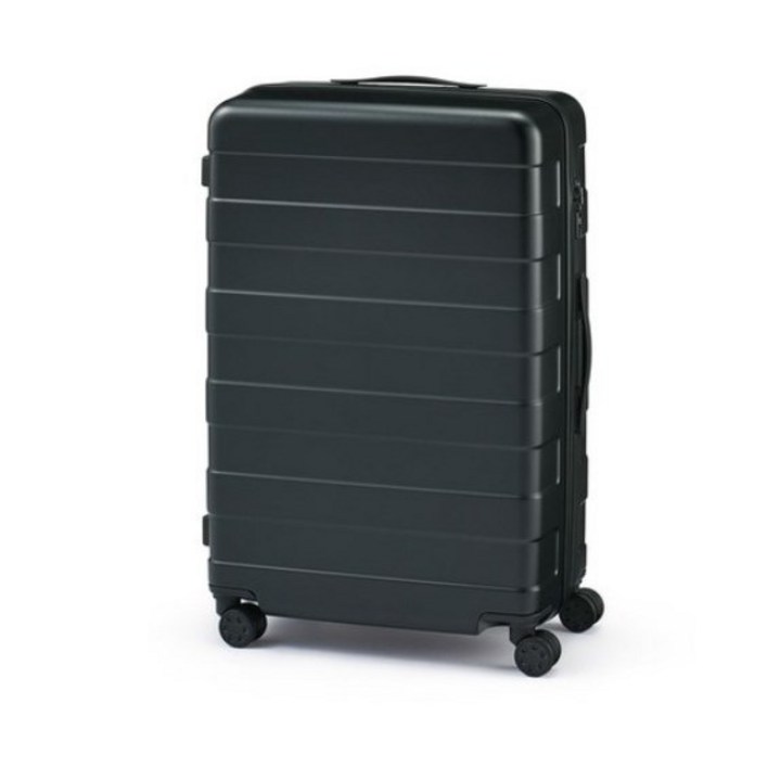 무인양품 높이 조절이 가능한 하드 캐리어 75L 시리즈 66.04cm(26인치) 블랙