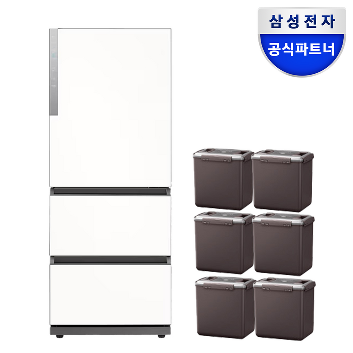 삼성 비스포크 김치냉장고 스탠드형 3도어 328 리터, 에센셜 화이트메탈, 328리터 삼성 비스포크 김치냉장고 스탠드형 3도어 328 리터, 에센셜 화이트메탈, 328리터