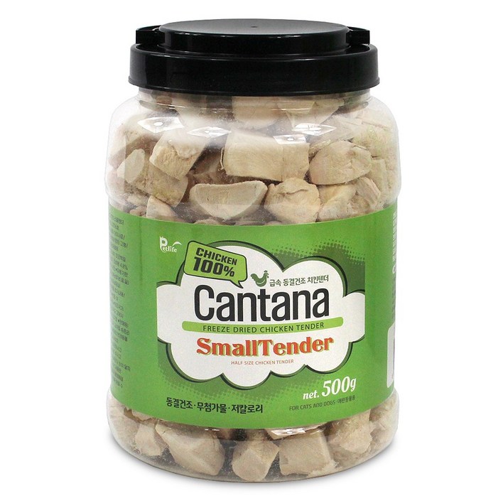 칸타나 동결건조 고양이 치킨큐브 치킨텐더, 1개, 500g