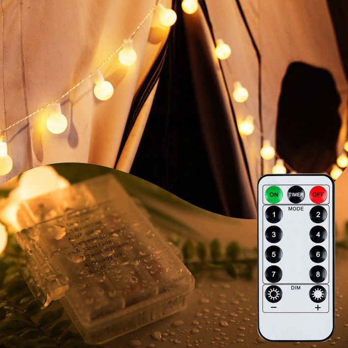 크리스마스집꾸미기 어반 LED 큰 앵두전구 40구 방수형 파워세트, 단품