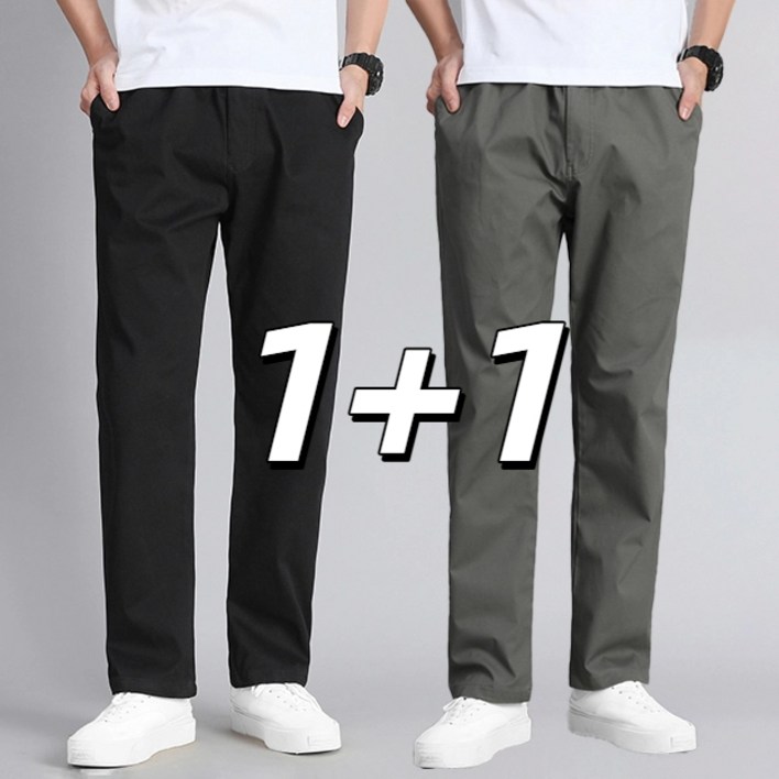 11 남자 카고 캐주얼 바지 100면 밴딩슬랙스 팬츠 Tanlz2223