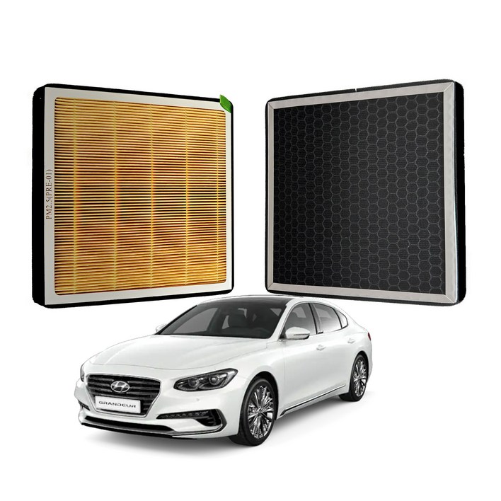 리얼핏 헤파 활성탄 듀얼 에어컨필터 현대기아차종호환