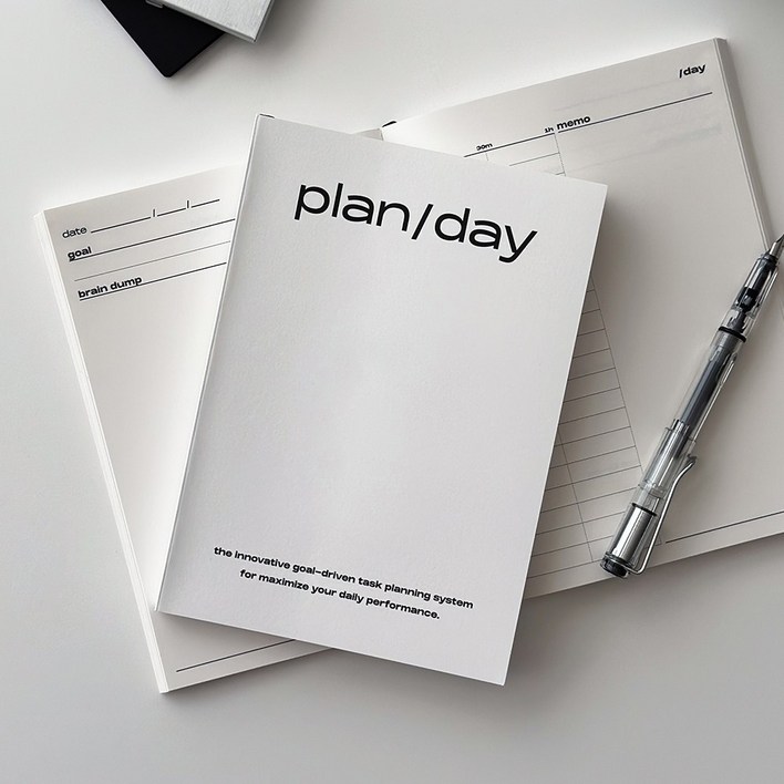 플랜퍼데이 데일리 플래너 스터디 업무 스케줄러 투두리스트 체크리스트 타임박스 계획표, 1개