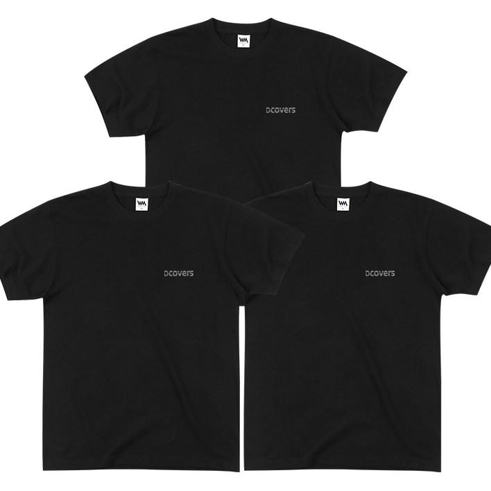 디커버스 111 DCOVERS 반팔 티셔츠 20수 면티 3장
