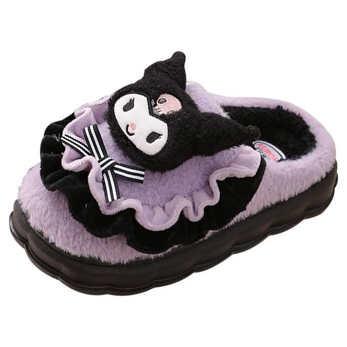 NUANZHIYUAN 여성 미끄럼 방지 보온 실내 슬리퍼 5025