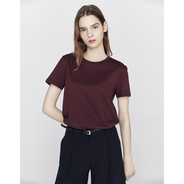 2001아울렛분당점 지오다노 NEW 여자 베이직 반팔 티셔츠 퍼펙트티05325918