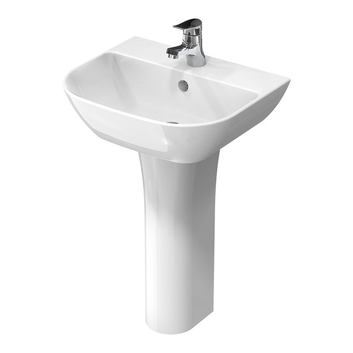 고치고 지리드 ZL100 1홀긴다리 세면대 부속포함 전국배송 출장설치, 화이트