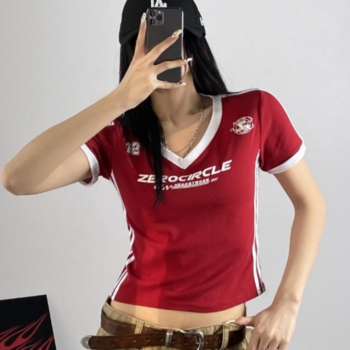 [디디댄스] 2선 브이넥 크롭 댄서복 줌바닷컴 방송댄스 댄스복 에어로빅 무대의상 줌바웨어